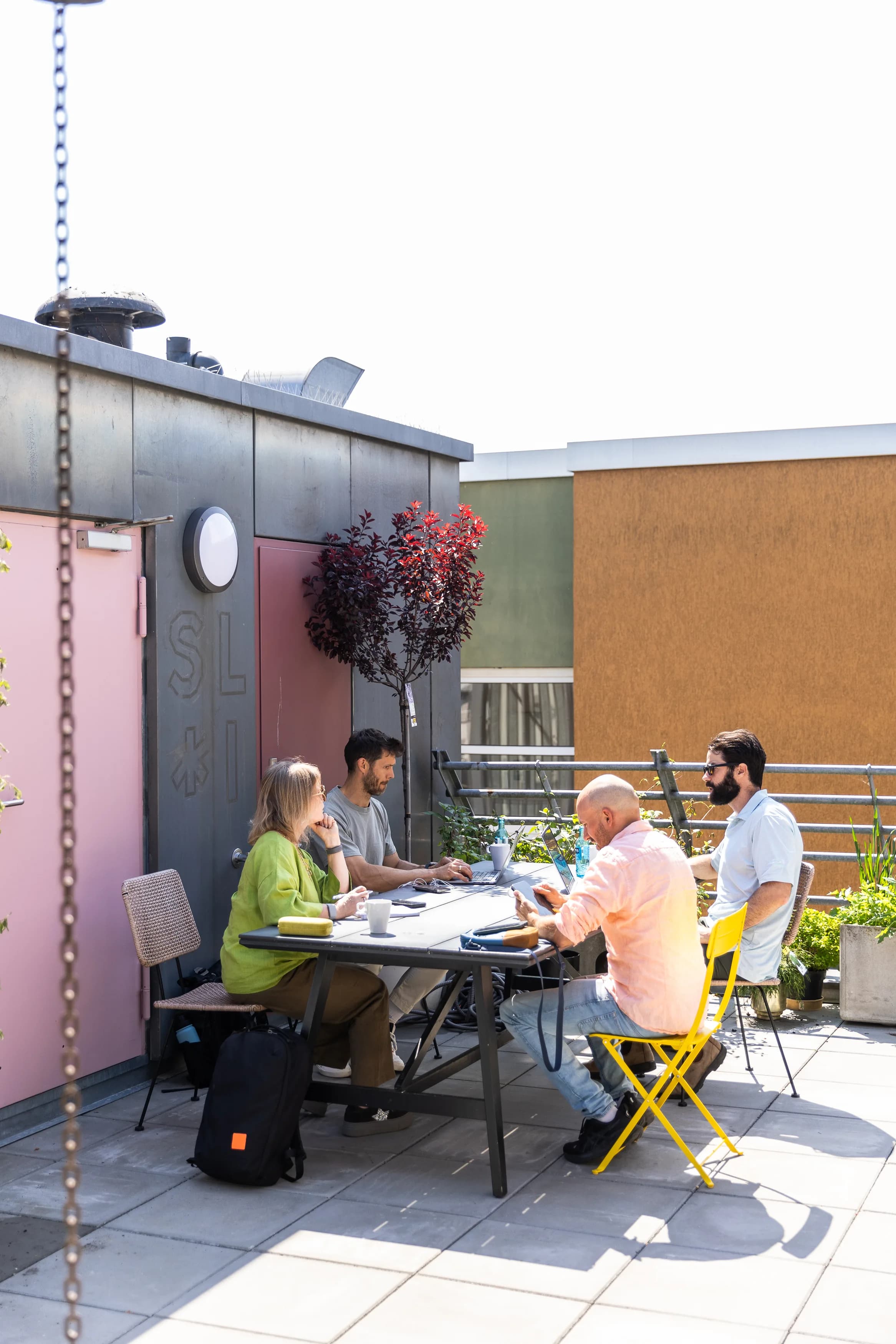 Rooftop working session over Berlin