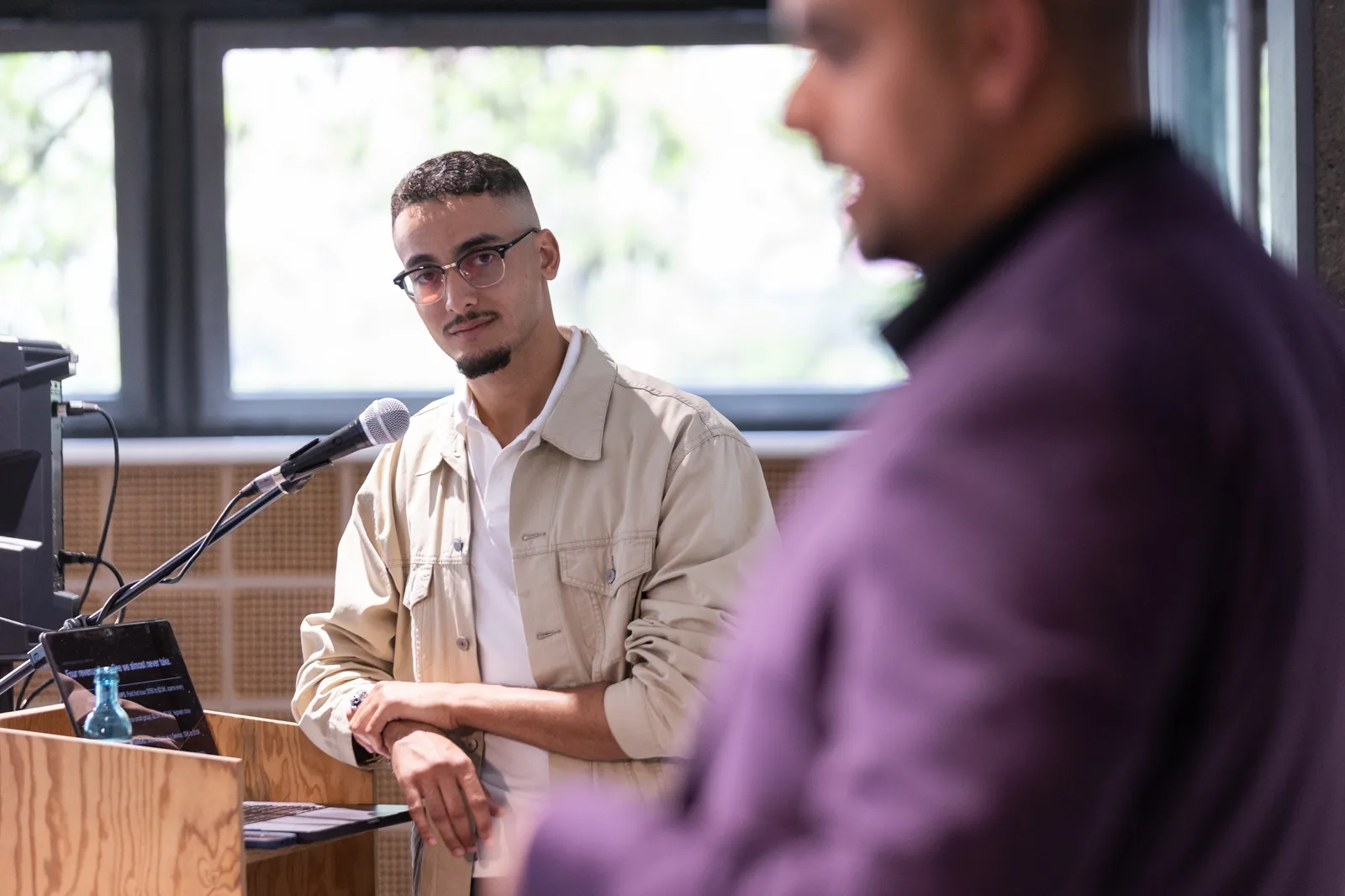 Taha El Harti in focus at the Berlin event